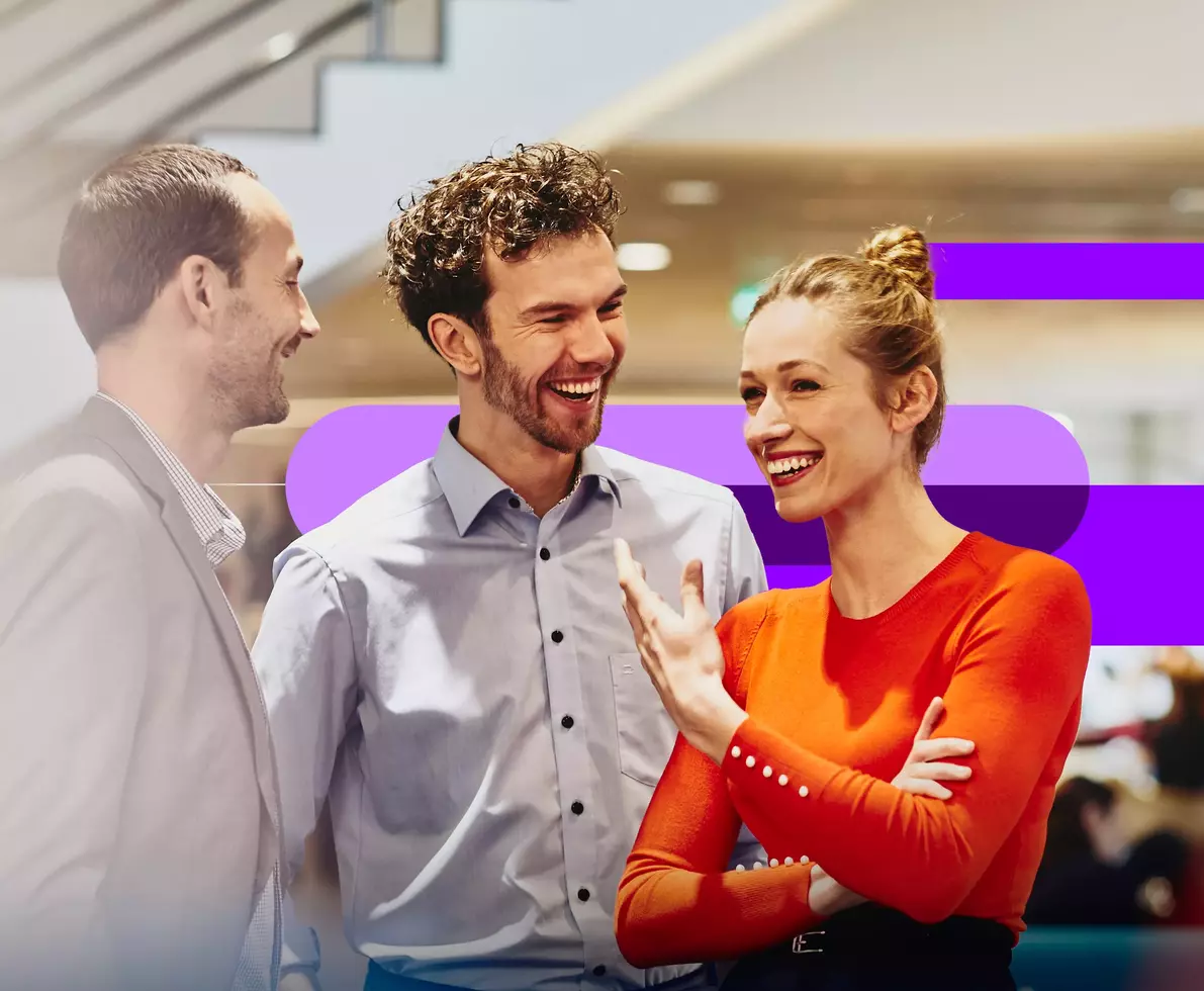 colleagues having a conversation