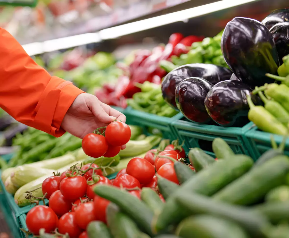 fresh product displayed at supermarket 
